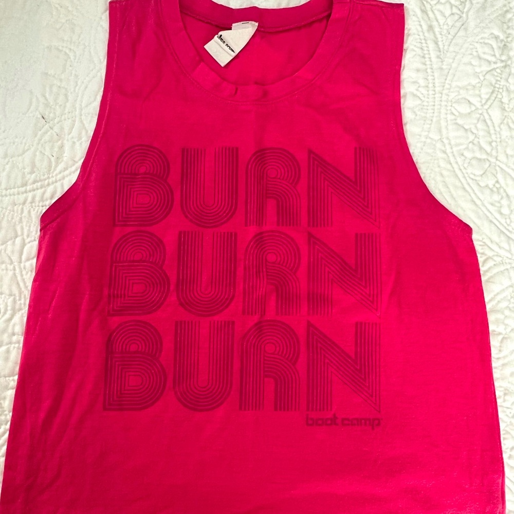 Boot Camp Pink 'Burn' Graphic Tank Top
